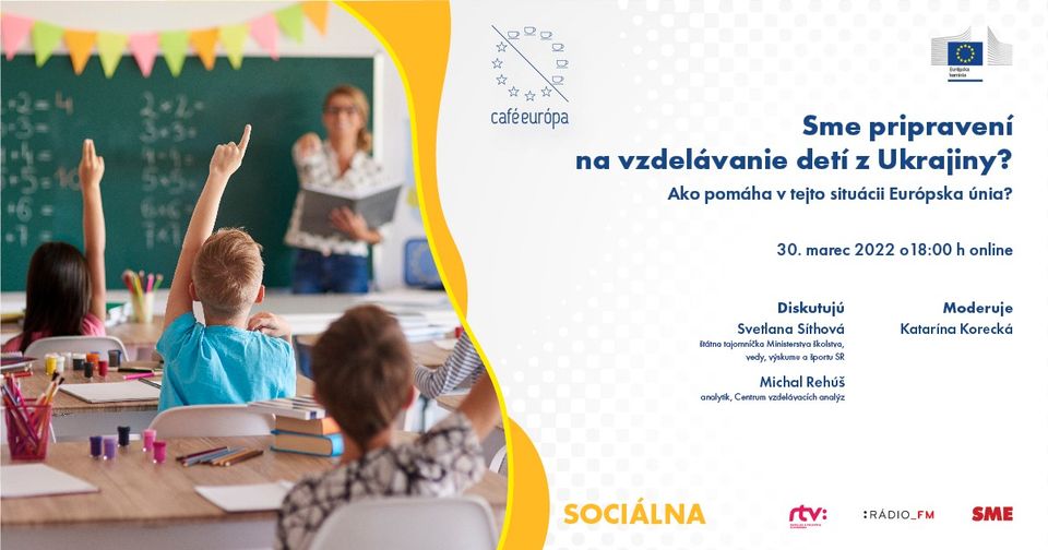 Online diskusia Café Európa: Sme pripravení na vzdelávanie detí z Ukrajiny? 
