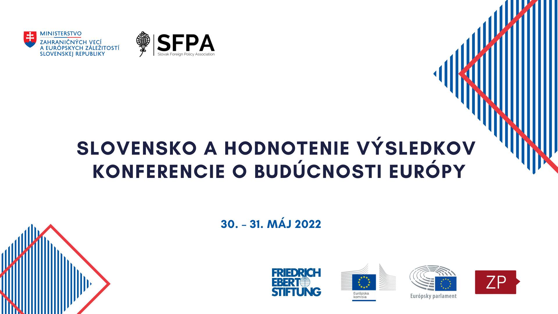 Slovensko a hodnotenie výsledkov Konferencie o budúcnosti Európy 